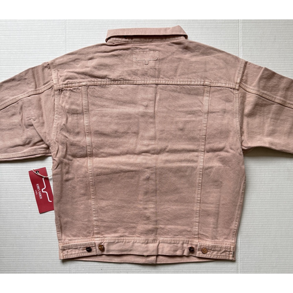 KIMES RANCH - Women's CHELSEA Pink Boxy Denim Jean Jacket‎ - X-Large - XL - NWT - Picture 3 of 10